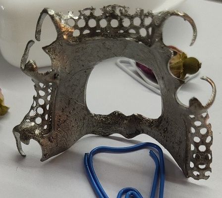 Marco parcial del metal de la dentadura de la aleación del titanio del diseño del cad