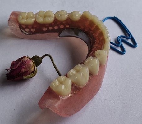 Dentadura parcial de acrílico de la estética permanente completa de la dentadura