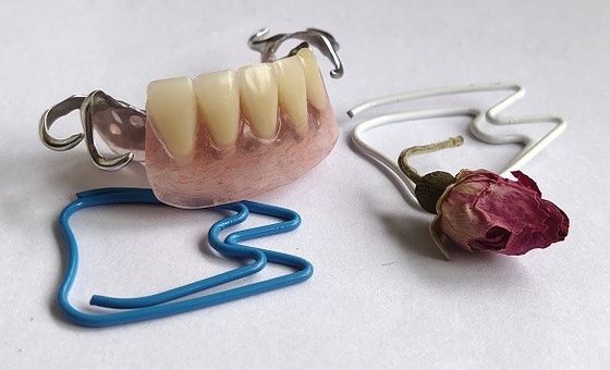 Dentadura de acrílico parcial más baja estética desprendible curada caliente